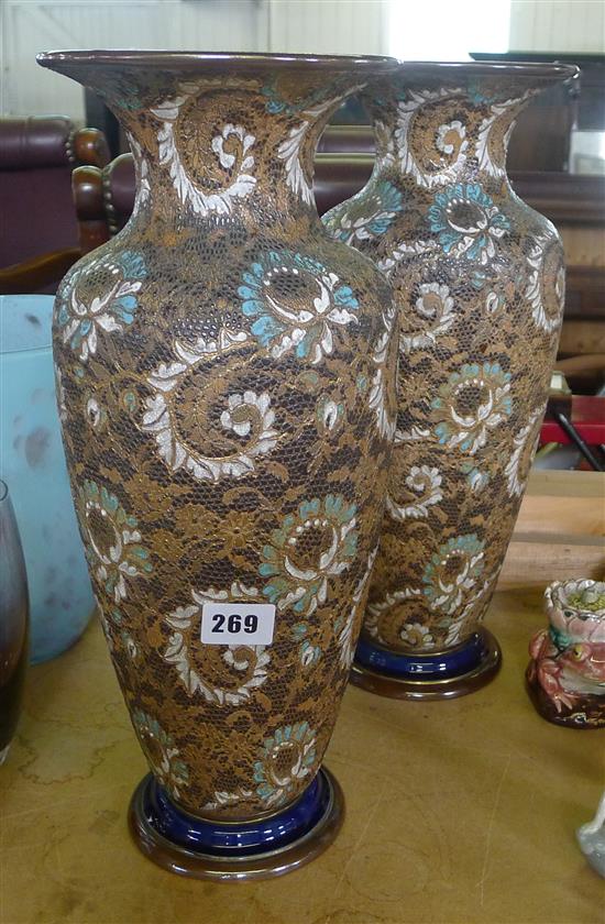 Pair of Doulton vases